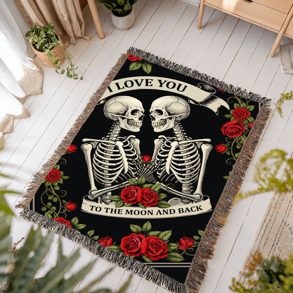 Till Death Do Us Part Cotton Woven Heirloom Blanket