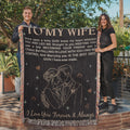 To My Wife Cotton Woven Heirloom Blanket