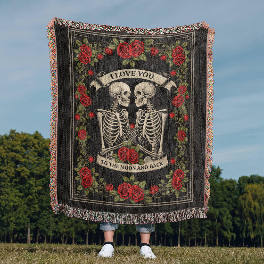 Till Death Do Us Part Cotton Woven Heirloom Blanket