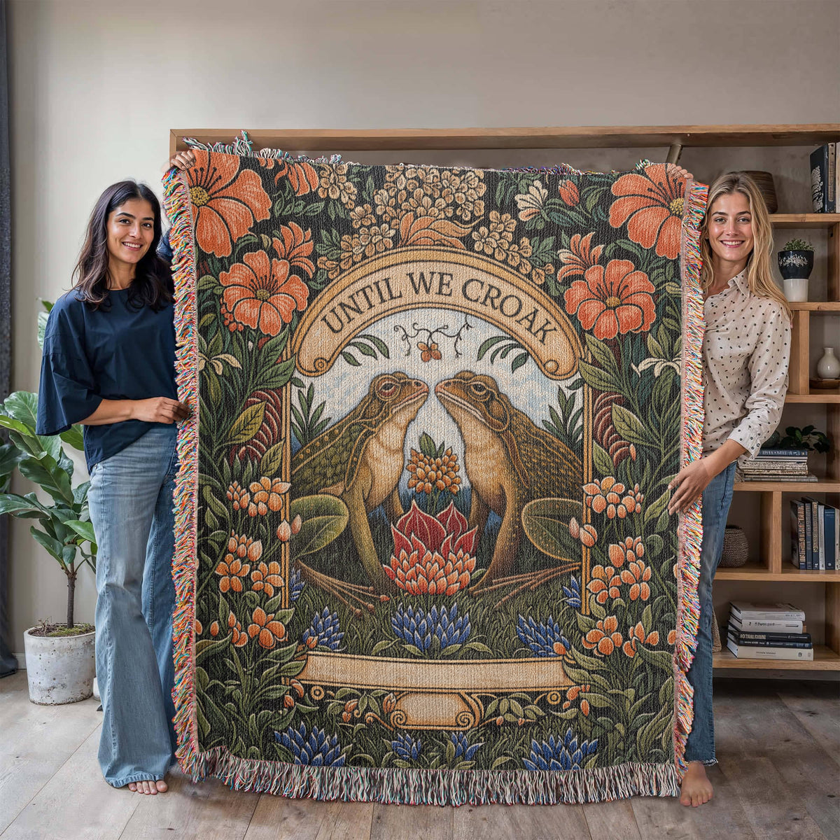 Till We Croak Cotton Woven Heirloom Blanket