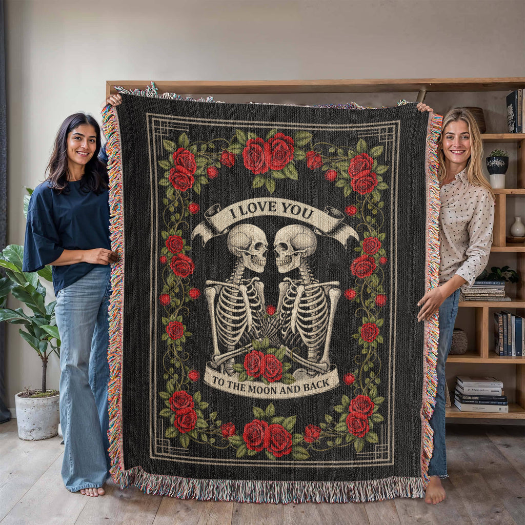 Till Death Do Us Part Cotton Woven Heirloom Blanket