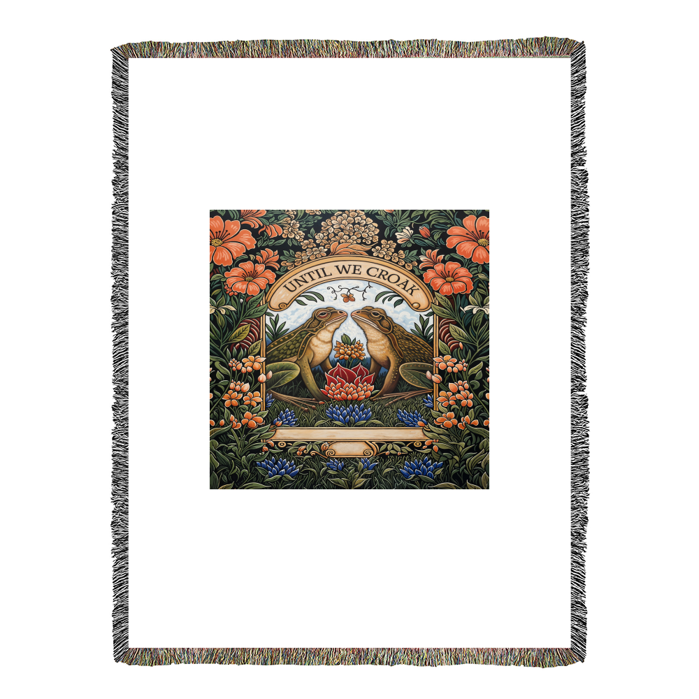 Till We Croak Cotton Woven Heirloom Blanket