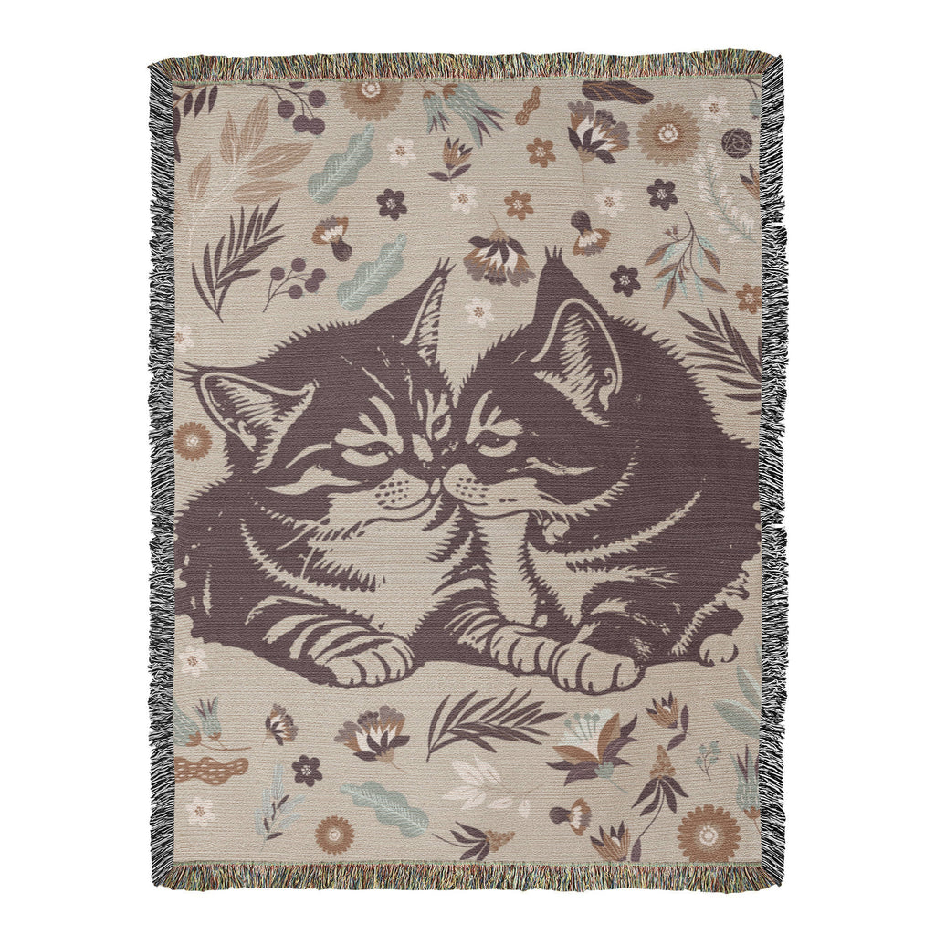Life Is Better With Cats Cotton Woven Heirloom Blanket